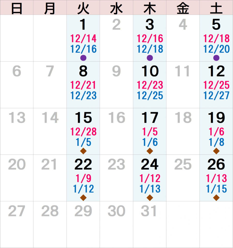 21冬春 松江 島根自動車学校 入校カレンダー 合宿免許 免許でエース合宿免許 免許でエース